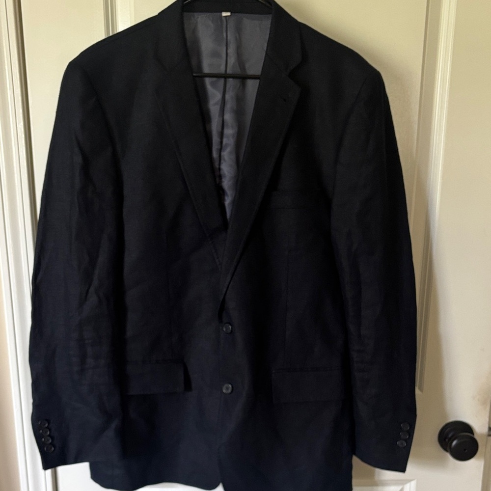 Baird McNutt Classic Black Men's Murano Linen Blazer